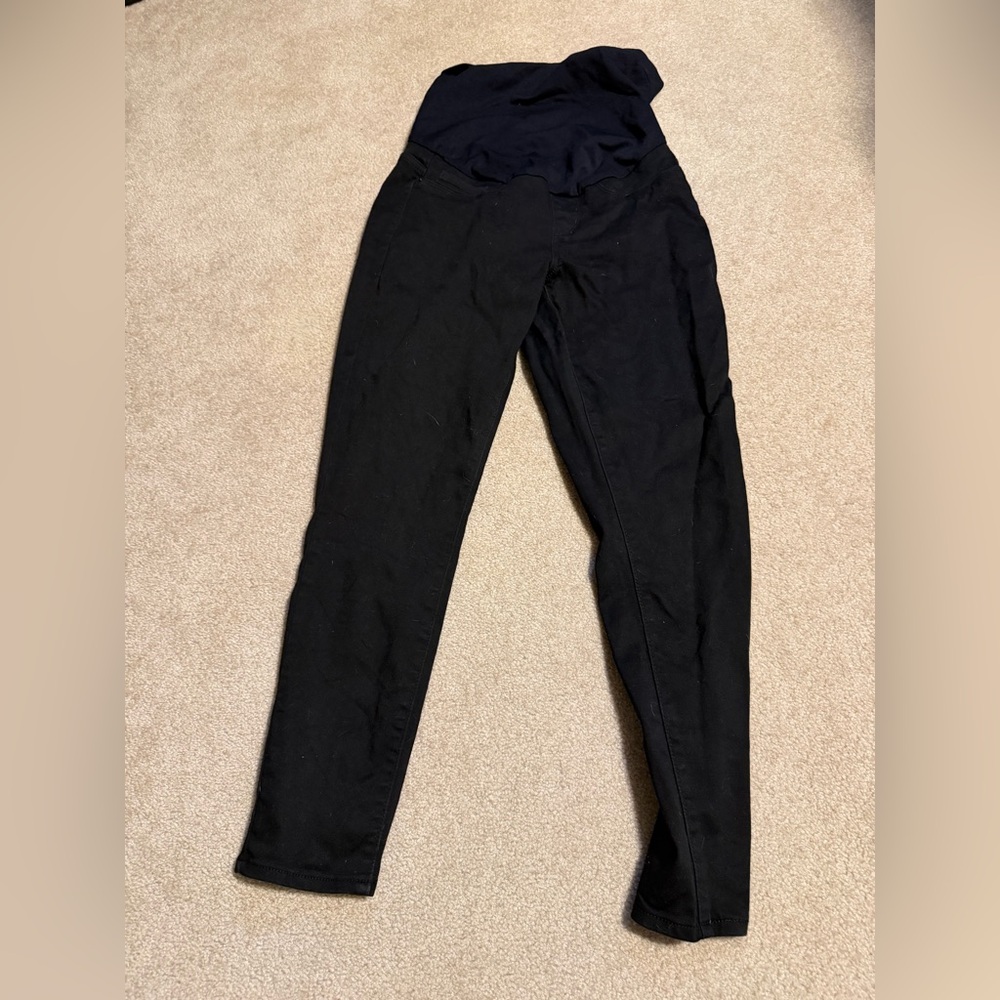 Levi Strauss Black Maternity Skinny Jean Size M